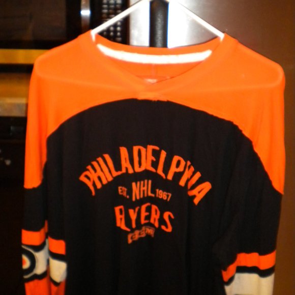 Maillot Vintage Philadelphia Flyers CCM - Taille M, Orange - Fabriqué Aux États-Unis, Occasion